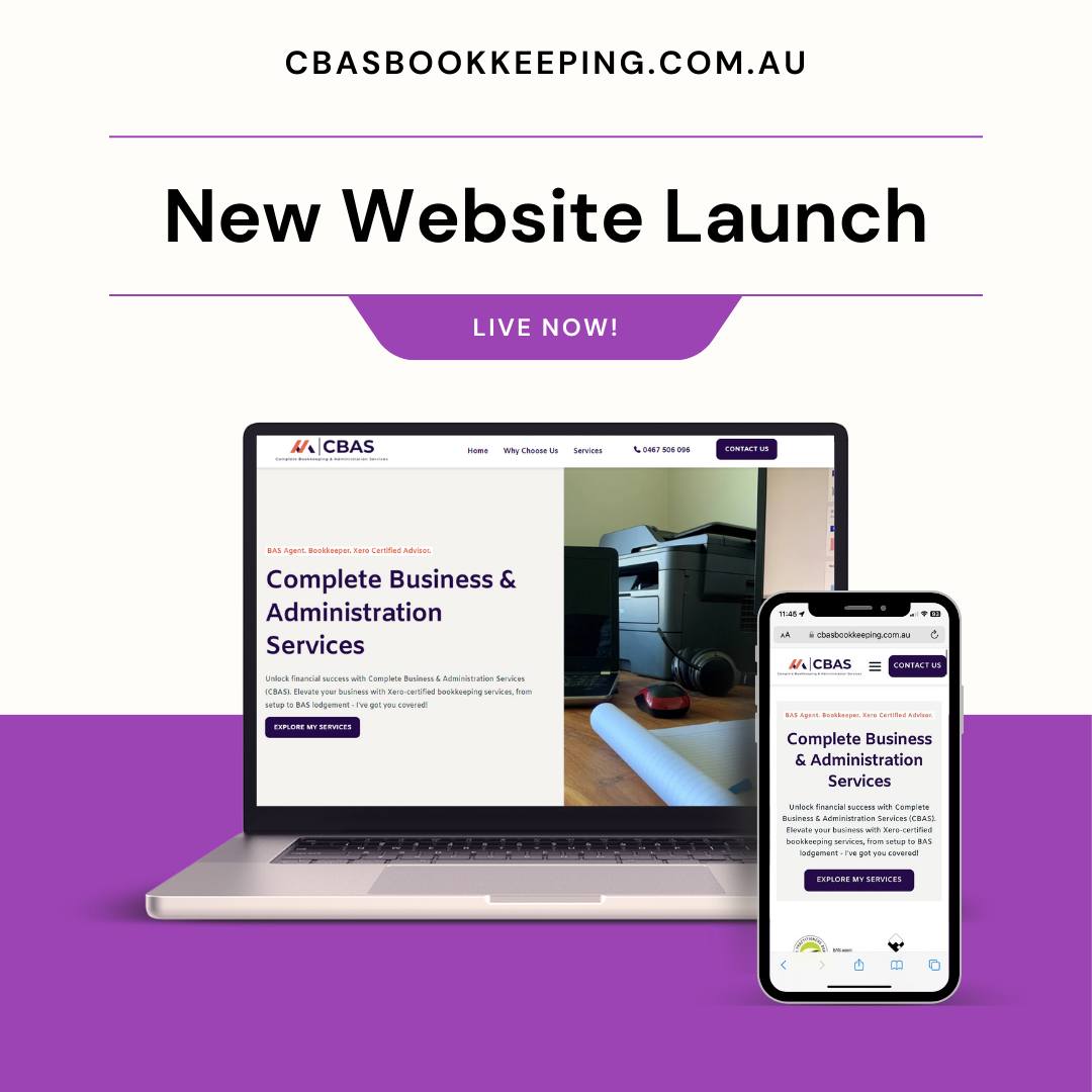 CBAS - Complete Bookkeeping & Admin Services website redesign! - Beetle ...