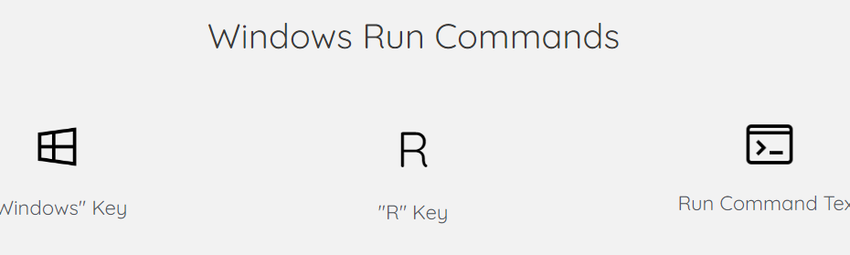 Windows Run Command Shortcuts